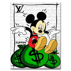 Jackpot Mouse – Płótno – Bez ramy – Huephant
