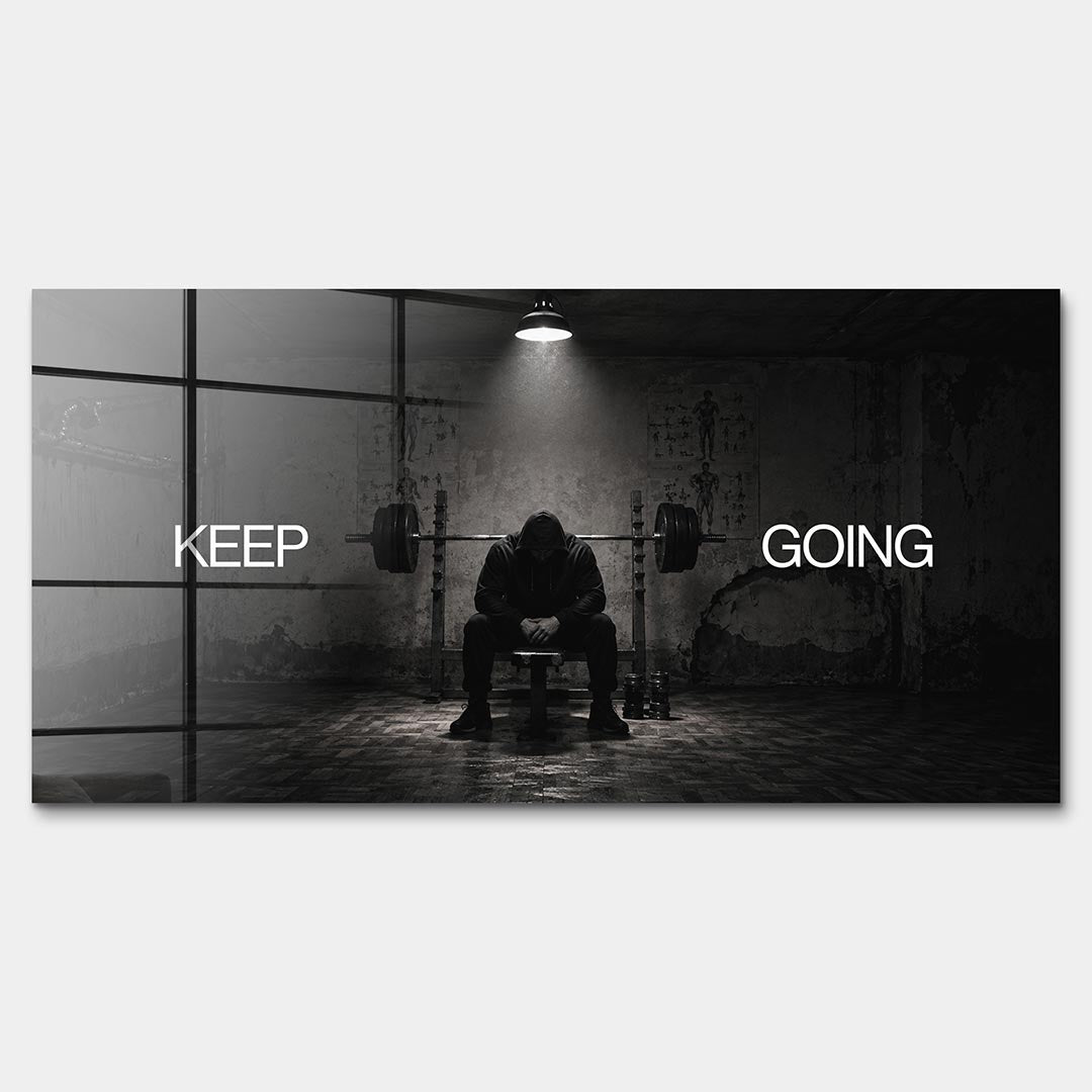 Obraz Keep Going – Szkło akrylowe – Bez ramy – Huephant