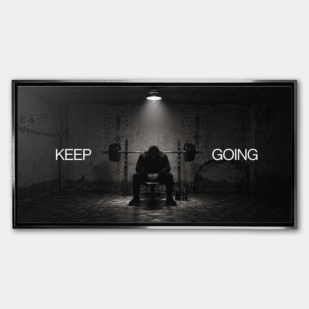 Obraz Keep Going – Płótno – Srebrna rama – Huephant
