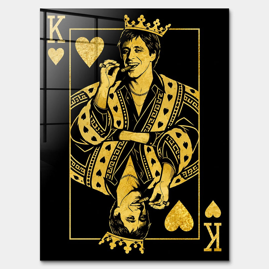 Obraz King Hustler – Szkło akrylowe – Bez ramy – Huephant
