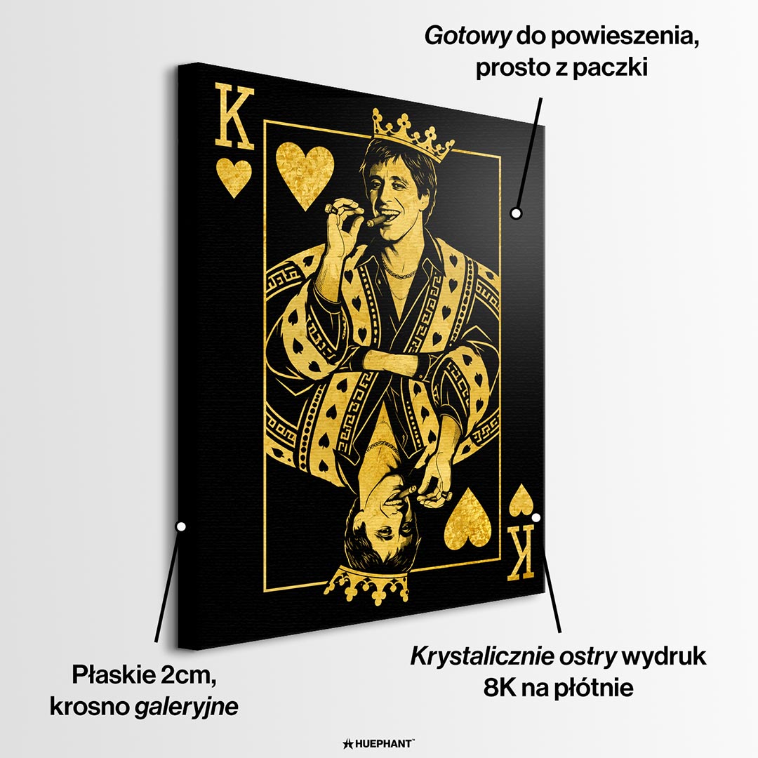 Obraz King Hustler – informacje o wykonaniu – Huephant