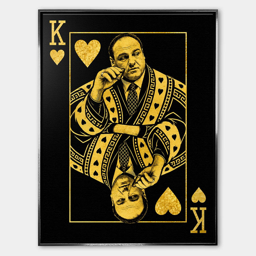Obraz King Tony – Płótno – Srebrna rama – Huephant