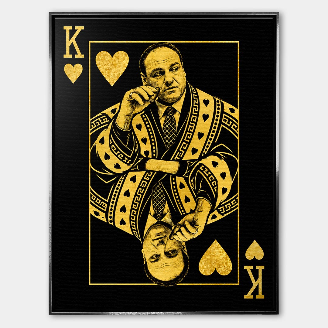 Obraz King Tony – Płótno – Srebrna rama – Huephant