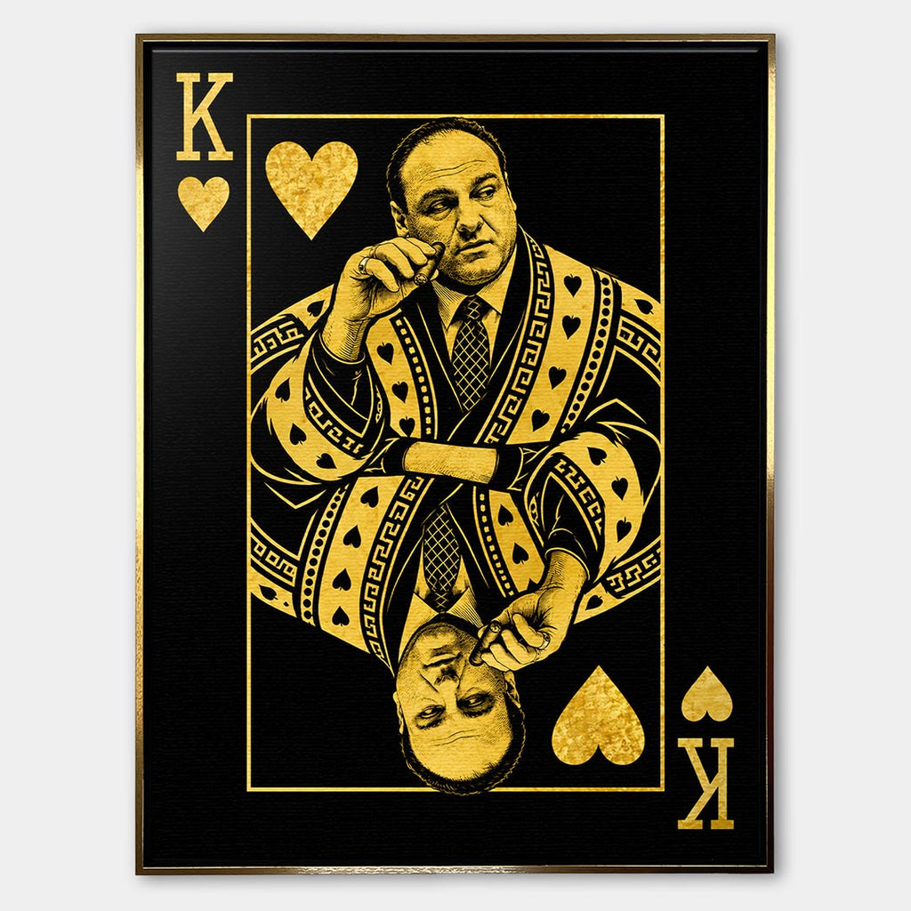 Obraz King Tony – Płótno – Złota rama – Huephant