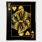 Obraz King Tony – Płótno – Złota rama – Huephant