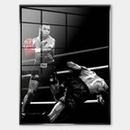 Obraz Legacy No. 02 Fearless – Szkło akrylowe – Srebrna rama – Huephant