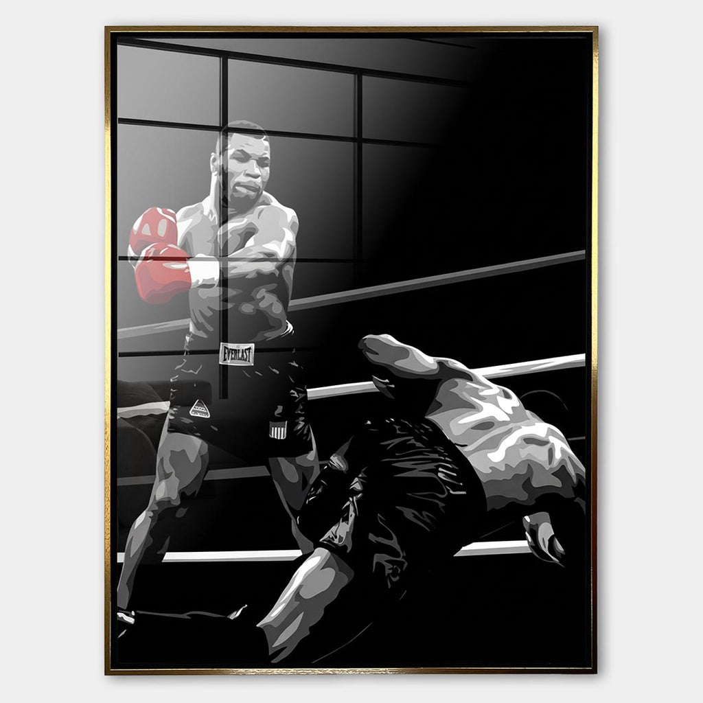Obraz Legacy No. 02 Fearless – Szkło akrylowe – Złota rama – Huephant