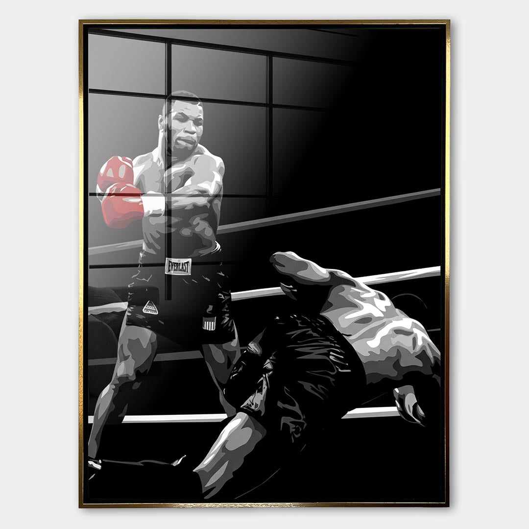 Obraz Legacy No. 02 Fearless – Szkło akrylowe – Złota rama – Huephant