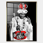 Obraz Legacy No. 03 Crowned – Szkło akrylowe – Złota rama – Huephant