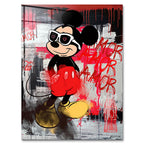 Love Mouse – Szkło akrylowe – Bez ramy – Huephant