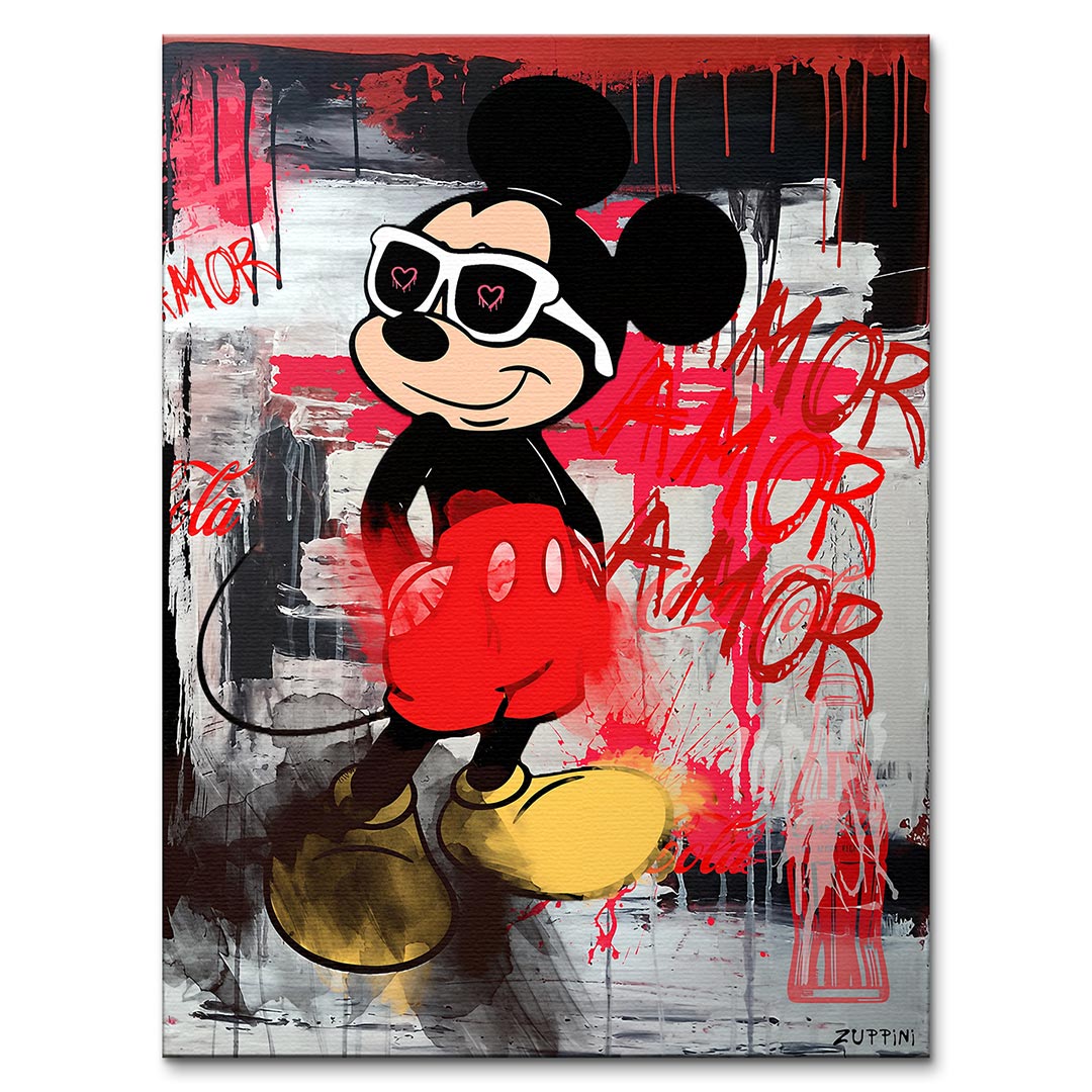 Love Mouse – Płótno – Bez ramy – Huephant