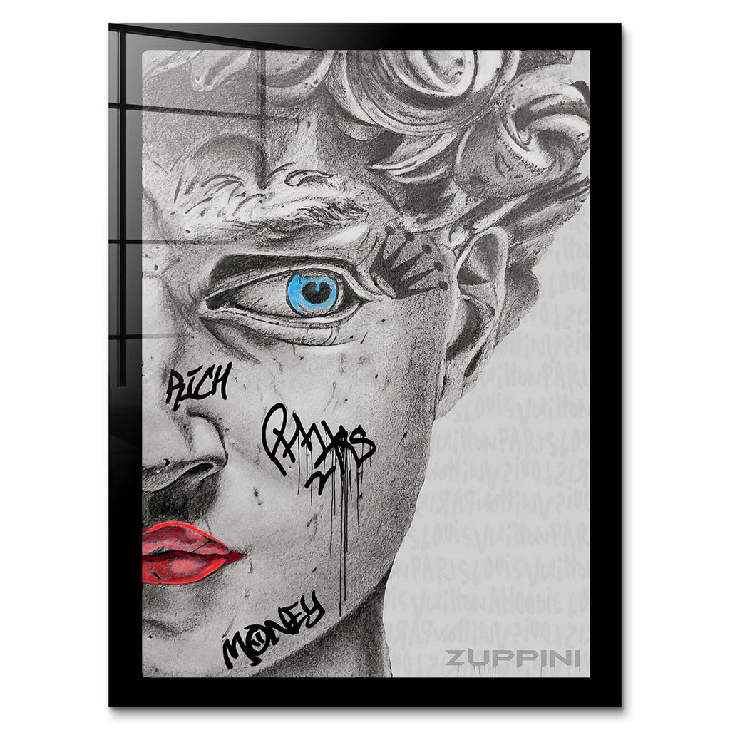 Marble Gaze – Szkło akrylowe – Bez ramy – Huephant