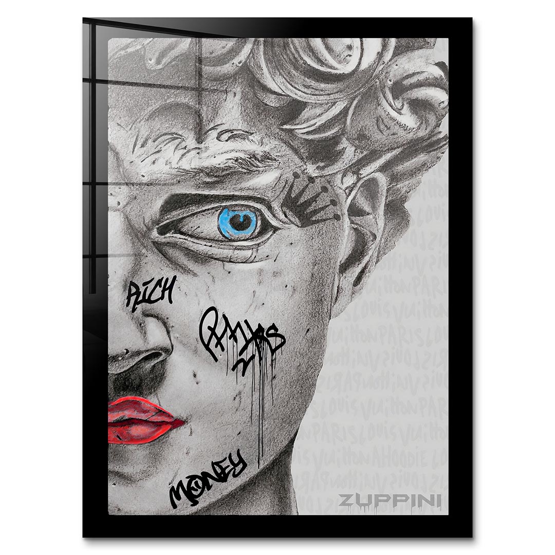 Marble Gaze – Szkło akrylowe – Bez ramy – Huephant