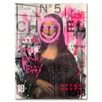 Mona Lisa Smile – Szkło akrylowe – Bez ramy – Huephant