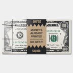 Obraz Money's Already Printed – Szkło akrylowe – Bez ramy – Huephant