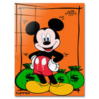 Money Mouse – Szkło akrylowe – Bez ramy – Huephant