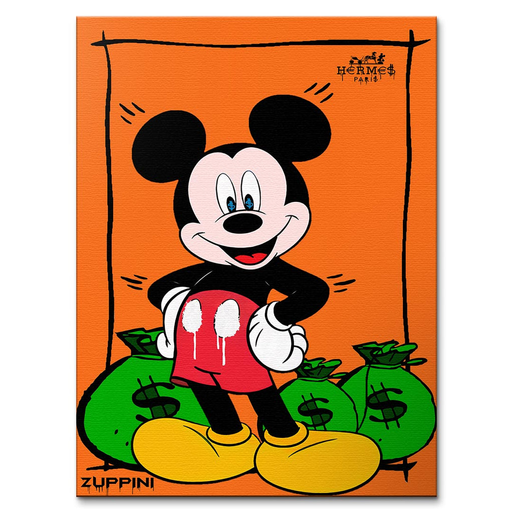 Money Mouse – Płótno – Bez ramy – Huephant