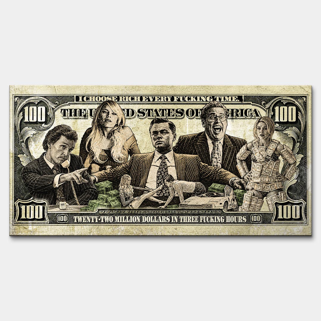 Obraz Money Street – Płótno – Bez ramy – Huephant