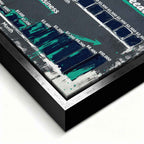 Biznesowy Obraz na płótnie Build Freedom do Biura z wykresem porównującym etat i biznes – symbol niezależności, rozwoju i finansowej wolności, dzieło Huephant.