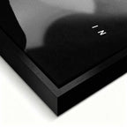 obraz na płótnie steve jobs go all in motywacyjny czarno bialy minimalizm