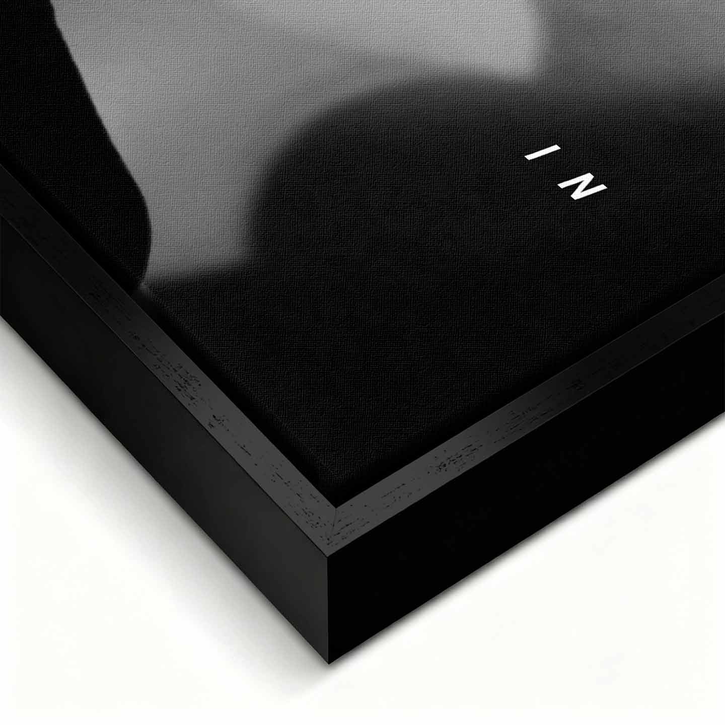 obraz na płótnie steve jobs go all in motywacyjny czarno bialy minimalizm