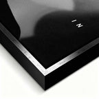 obraz na płótnie steve jobs go all in motywacyjny czarno bialy minimalizm