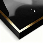 obraz na płótnie steve jobs go all in motywacyjny czarno bialy minimalizm