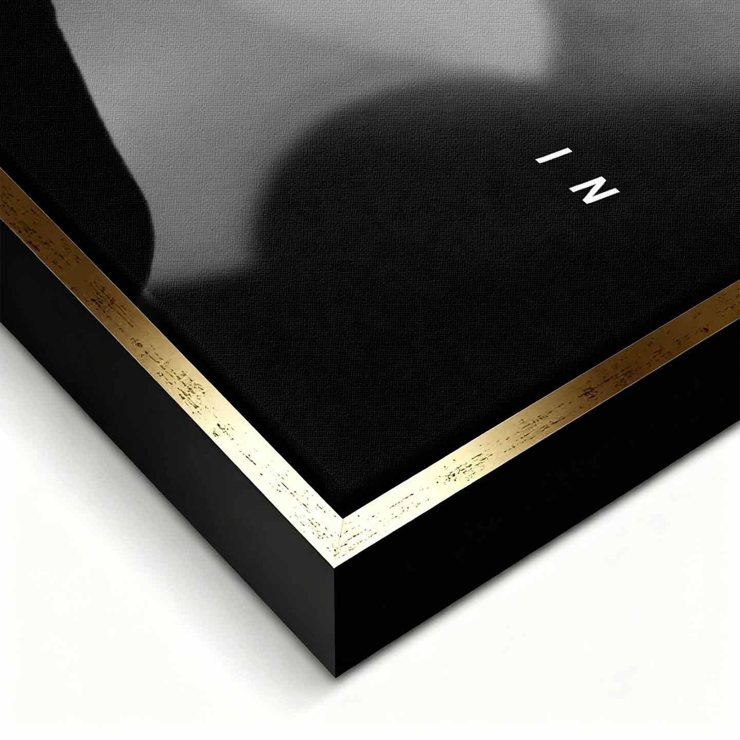 obraz na płótnie steve jobs go all in motywacyjny czarno bialy minimalizm