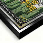 Obraz Kaczor Daffy i Królik Bugs na płótnie Money Tunes, Bugs i Daffy na tle dolarów, nowoczesna sztuka ścienna, obraz na płótnie wydruk galeryjny Huephant.