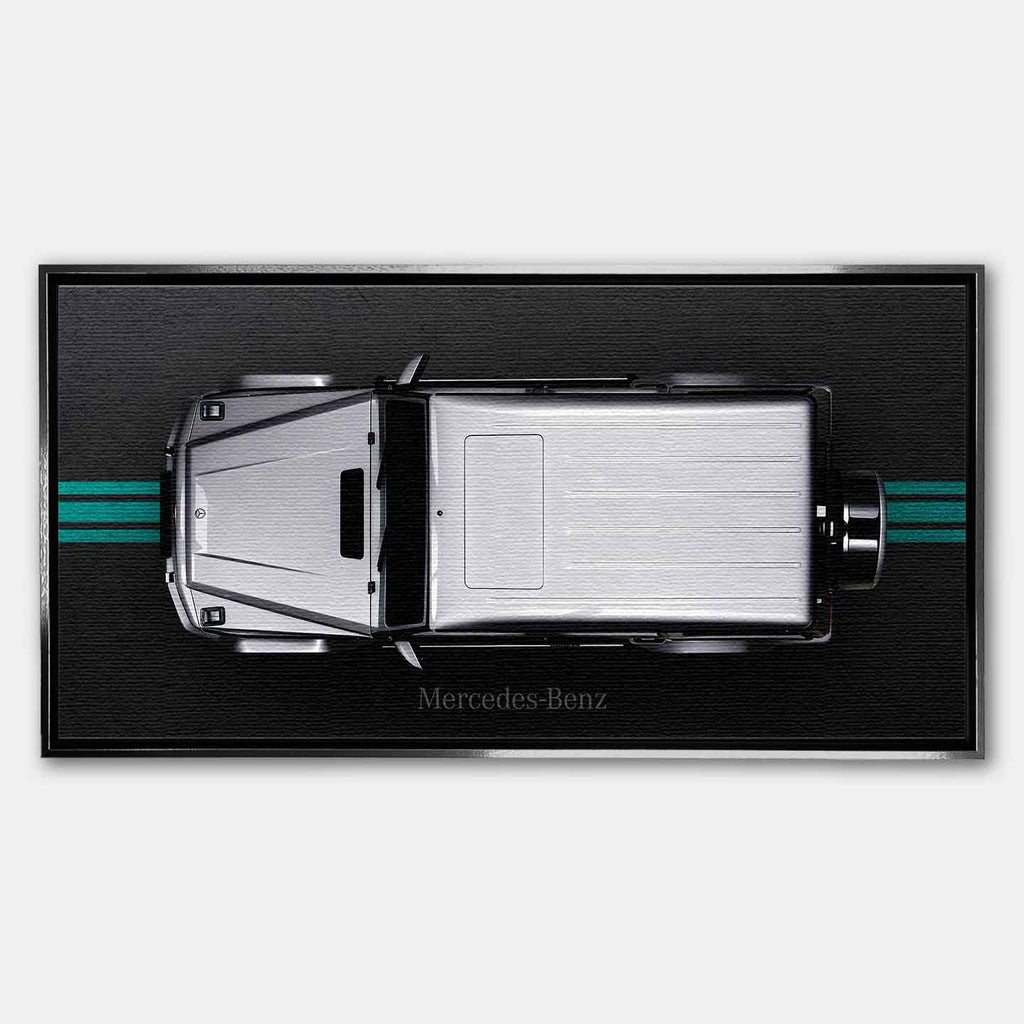 Obraz na płótnie Mercedes G63 AMG widok z góry – nowoczesny obraz G Wagon w stylu premium.