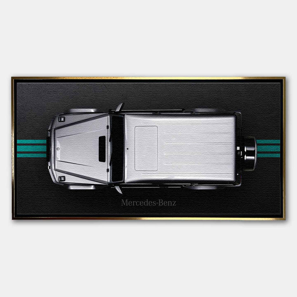 Obraz na płótnie Mercedes G63 AMG widok z góry – nowoczesny obraz G Wagon w stylu premium.