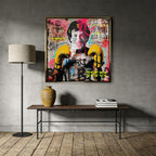 Nowoczesny obraz na płótnie Rocky Balboa. Motywacyjny wydruk galeryjny w stylu street art i pop art, idealna sztuka do biura, salonu lub domowej siłowni.