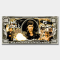 Obraz na płótnie Scarface Money z Tony Montaną w stylu banknotu, inspirowany filmem Człowiek z blizną, symbol luksusu i władzy.