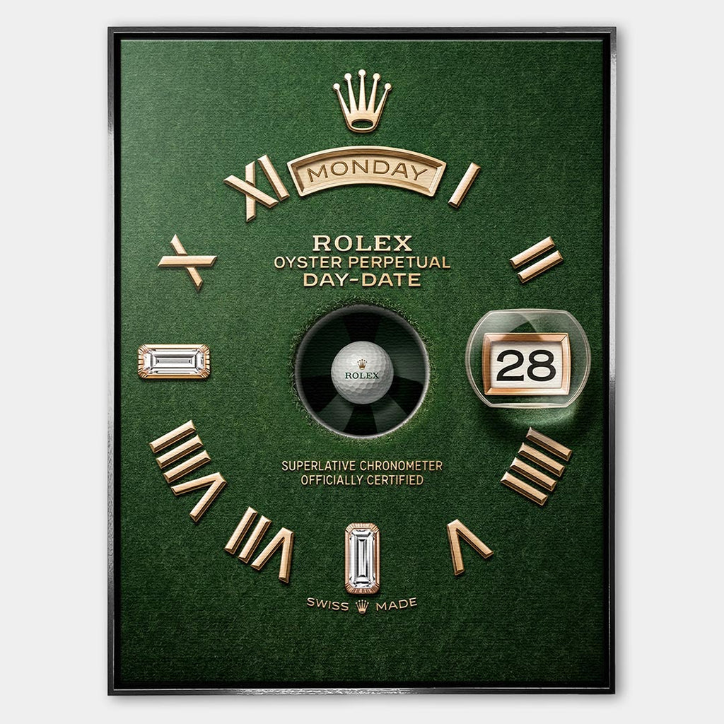 Tee Time – Płótno – Srebrna rama – Huephant