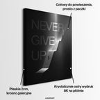 Obraz Never Give Up – informacje o wykonaniu – Huephant