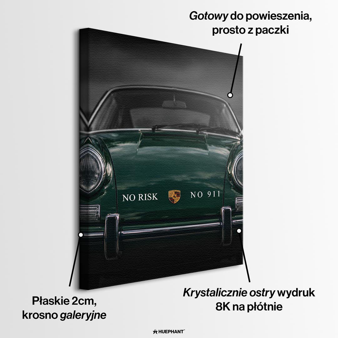 Obraz No Risk Green Classic – informacje o wykonaniu – Huephant