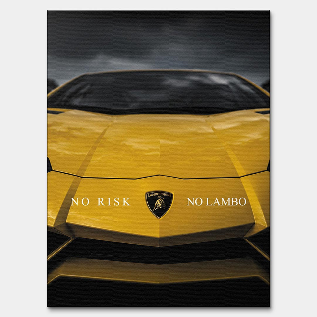 Obraz No Risk Yellow Bull – Płótno – Bez ramy – Huephant