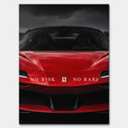 Obraz No Risk Red Supercar – Płótno – Bez ramy – Huephant