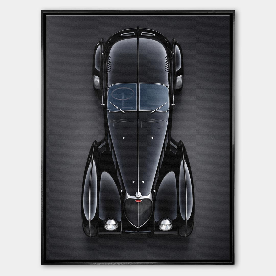 Obraz Noir Coupe – Płótno – Czarna rama – Huephant
