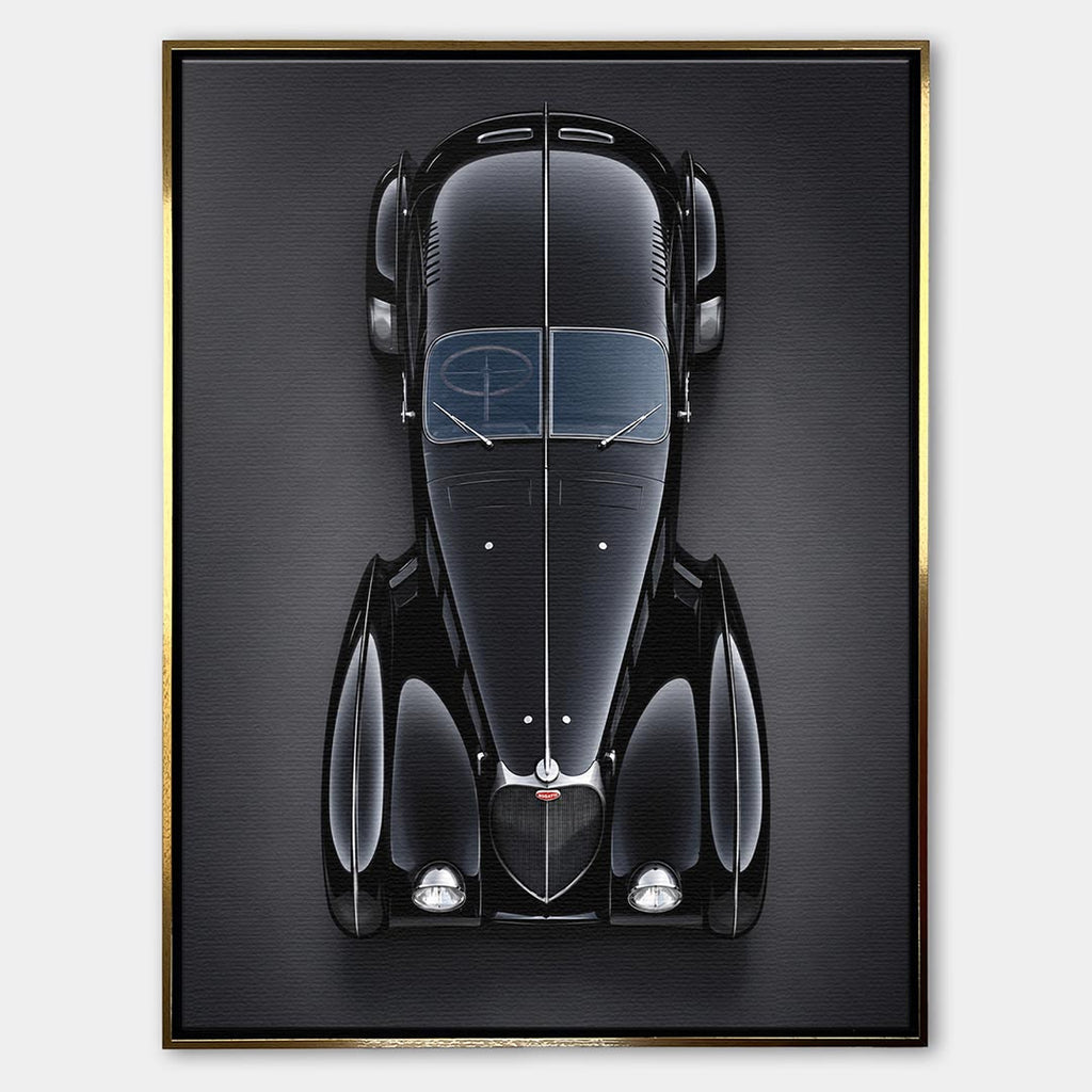 Obraz Noir Coupe – Płótno – Złota rama – Huephant