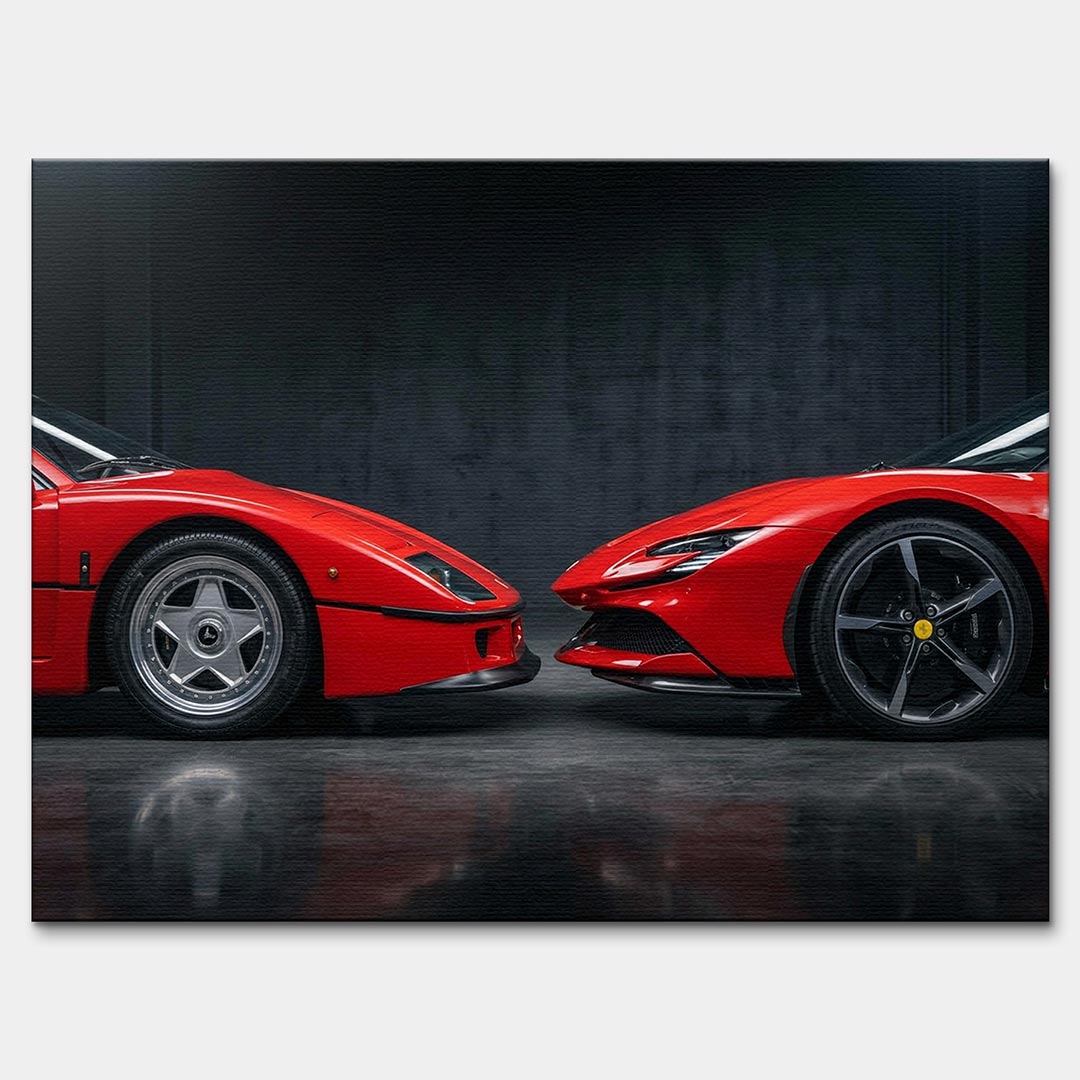 Obraz Old vs New 04 – Płótno – Bez ramy – Huephant