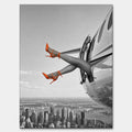Obraz Orange Hills Plane – Płótno – Bez ramy – Huephant