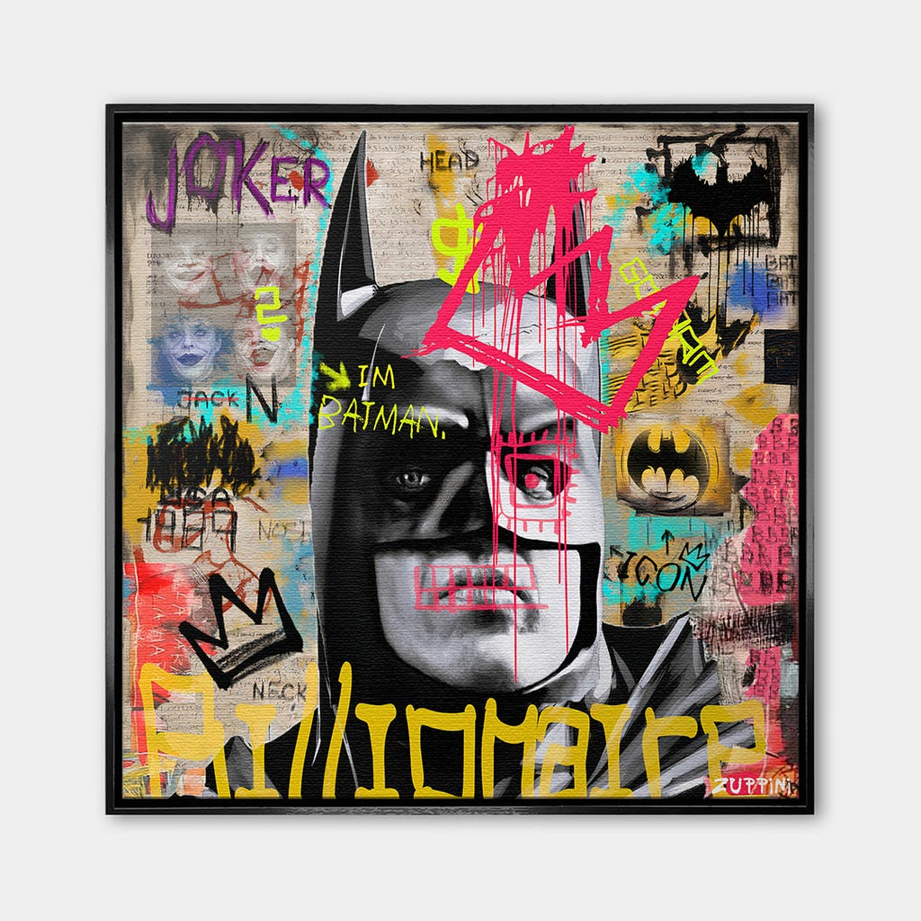 Pop Chaos – Płótno – Czarna rama – Huephant