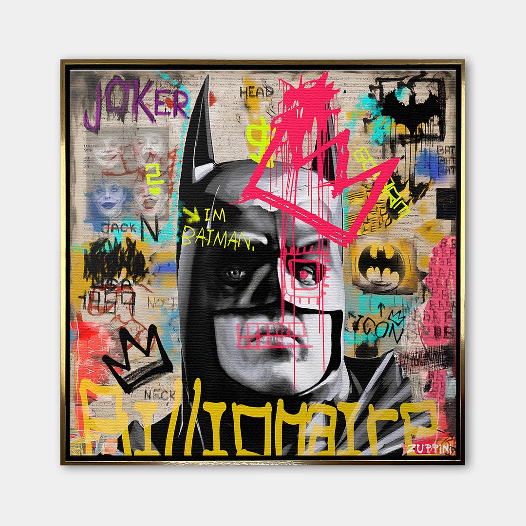 Pop Chaos – Płótno – Złota rama – Huephant