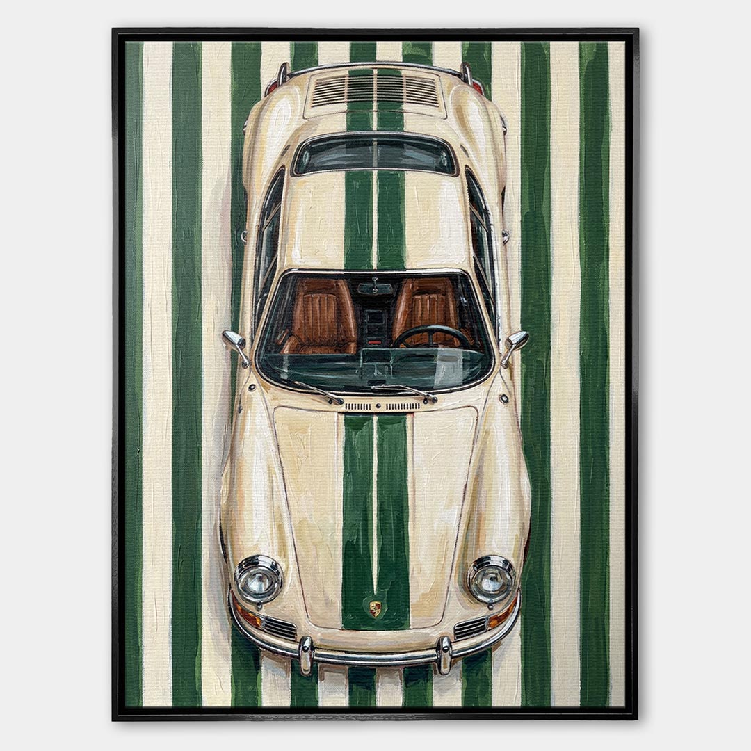 Obraz Racing Green – Płótno – Czarna rama – Huephant