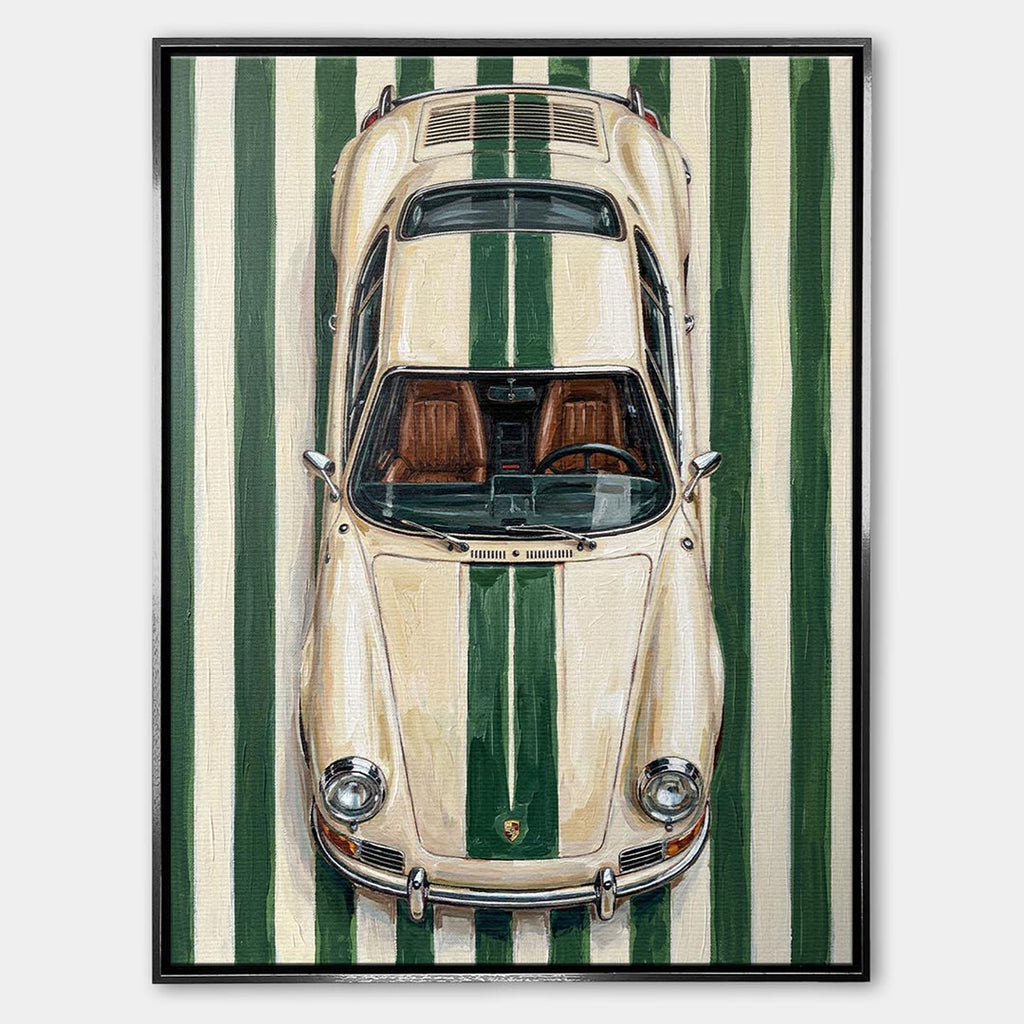Obraz Racing Green – Płótno – Srebrna rama – Huephant