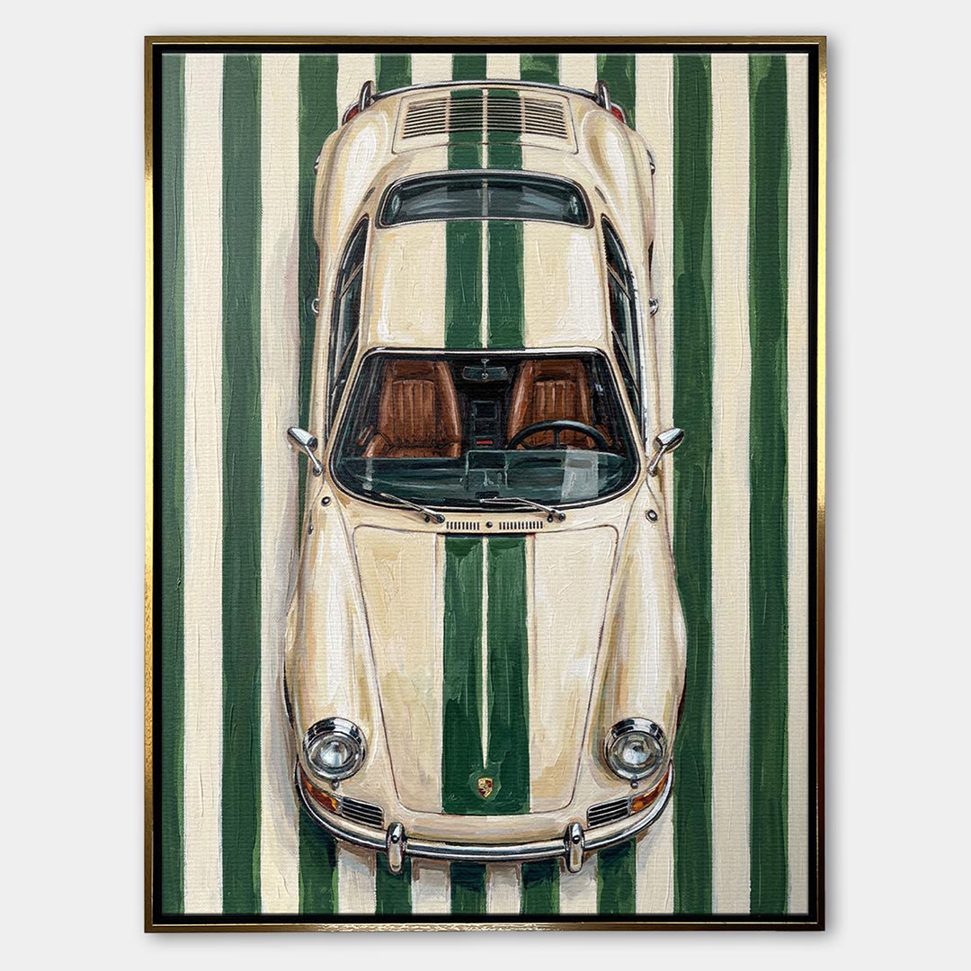Obraz Racing Green – Płótno – Złota rama – Huephant