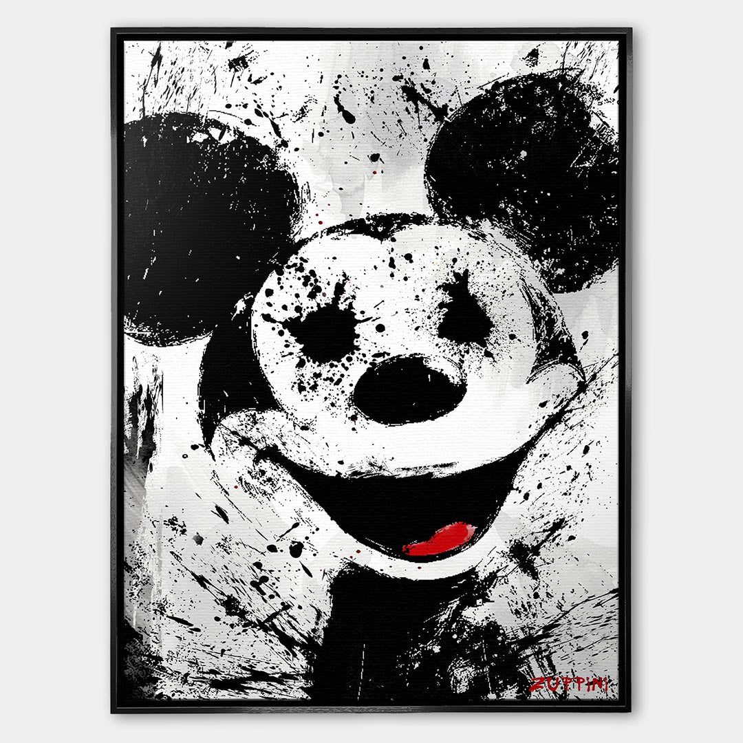 Rebel Mouse – Płótno – Czarna rama – Huephant