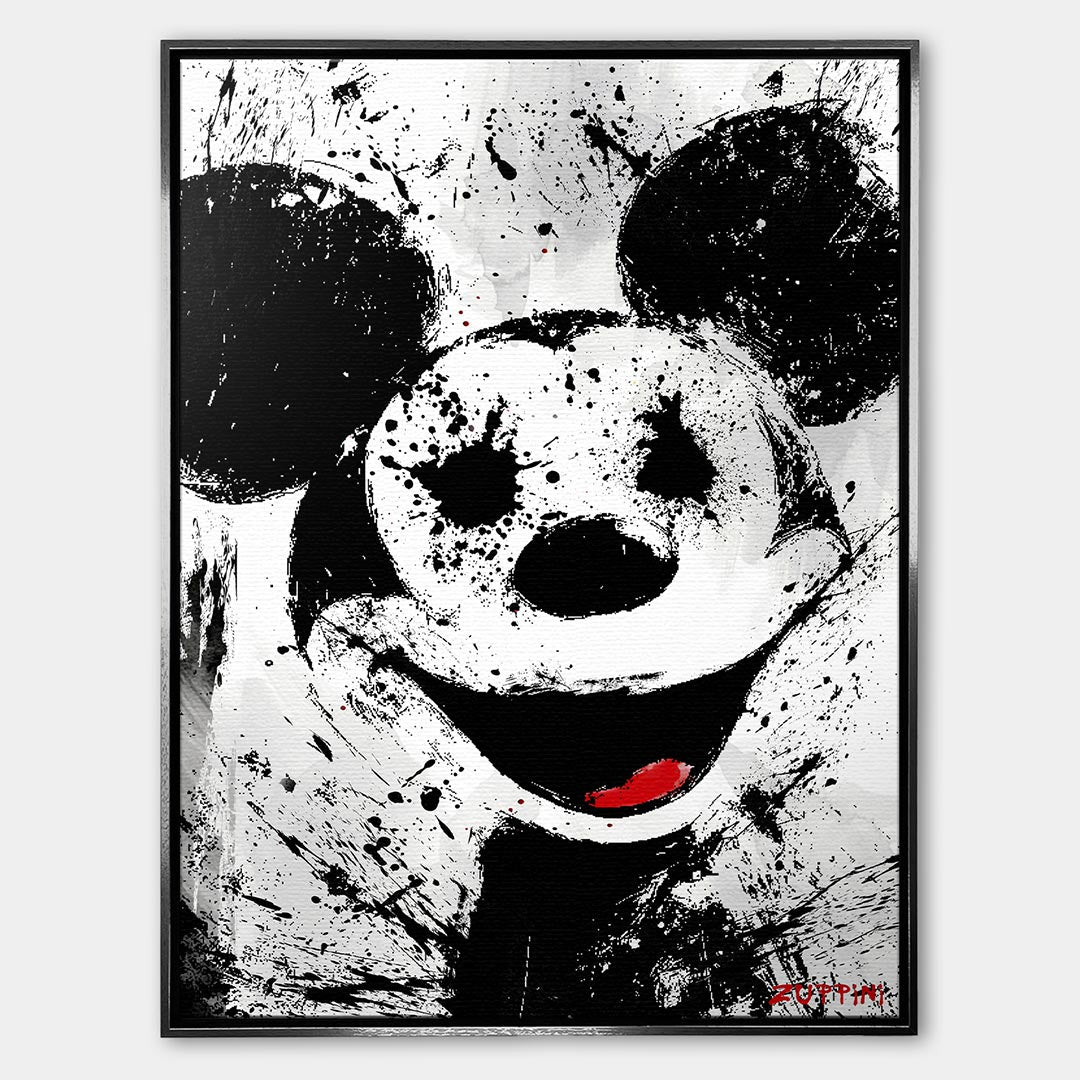Rebel Mouse – Płótno – Srebrna rama – Huephant