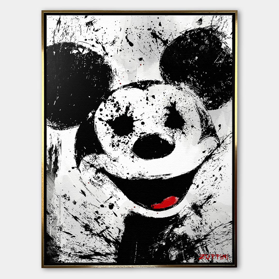 Rebel Mouse – Płótno – Złota rama – Huephant